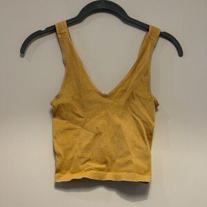 NikiBiki Yellow Ribbed Women's Top